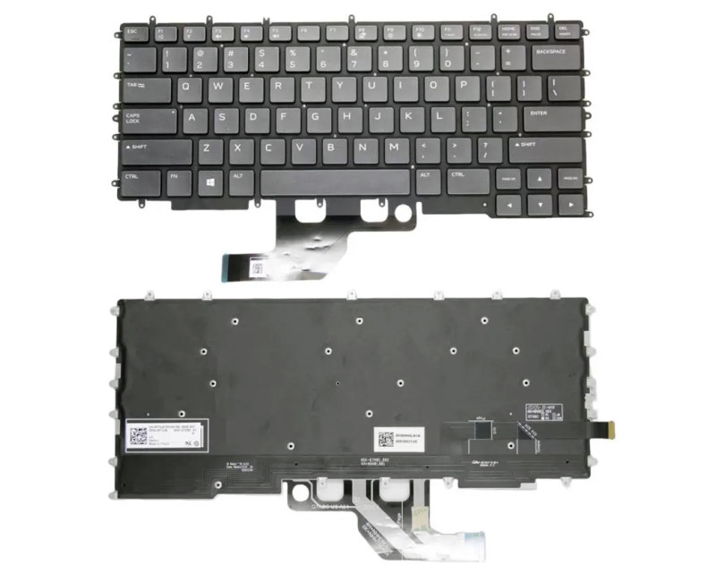 Dell Alienware M15 R4 black backlit US keyboard - additional view 