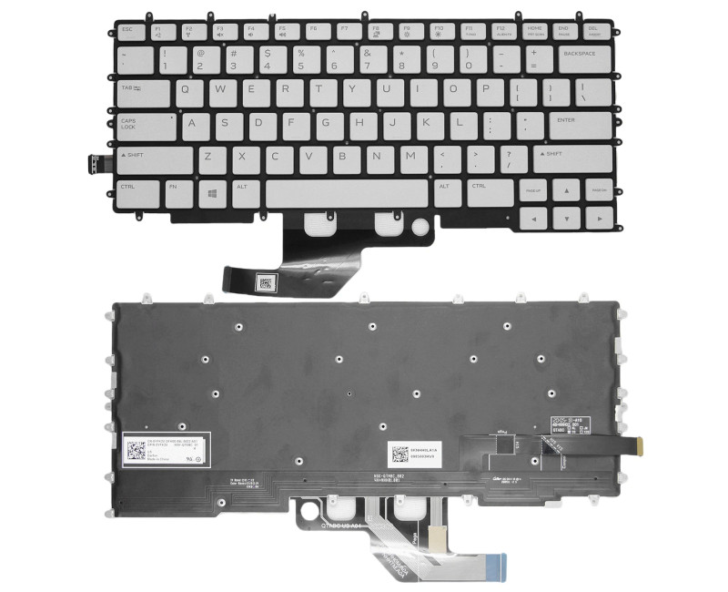 Dell Alienware M15 R4 white backlit US keyboard - additional view 
