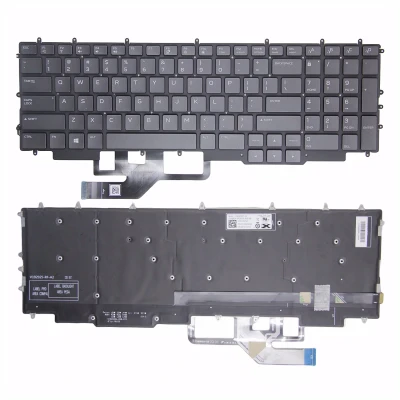 Dell G7 7700 029CVF V192925BS1 P46E001 black RGB backlit US keyboard