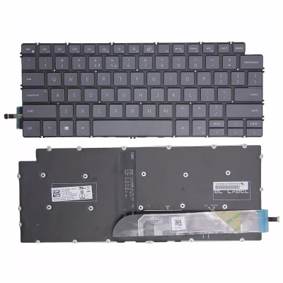 Dell Inspiron 13 5390 5391 7391 14 5493 5498 7490 7491 black backlit US keyboard original