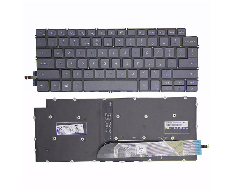 Dell Inspiron 13 5390 5391 7391 14 5493 5498 7490 7491 black backlit US keyboard original