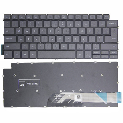 Dell Inspiron 14 7400, 7401, 7405, 7415 5494, Inspiron 13 5300, black US keyboard