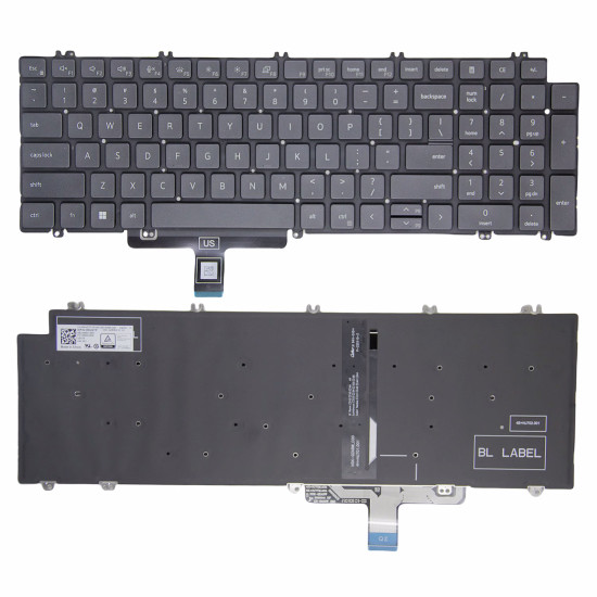 Dell Latitude 3540 5531 5540 backlit US keyboard - main product image