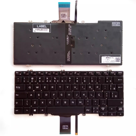 Dell Latitude 5300 2-in-1 5310 7300 backlit Brazilian BR keyboard - main product image