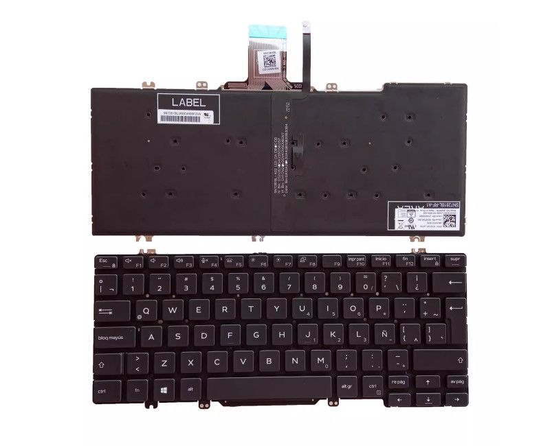 Dell Latitude 5300 2-in-1 5310 7300 backlit Latin LA keyboard - additional view 