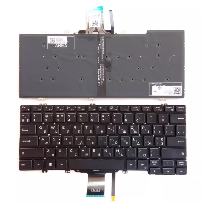 Dell Latitude 5300 2-in-1 5310 7300 backlit Russian RU keyboard - main product image