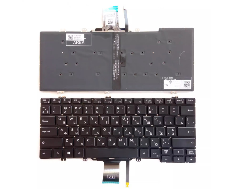 Dell Latitude 5300 2-in-1 5310 7300 backlit Russian RU keyboard
