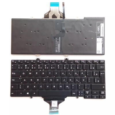Dell Latitude 5400 5401 5410 5411 7400 backlit Brazilian BR keyboard