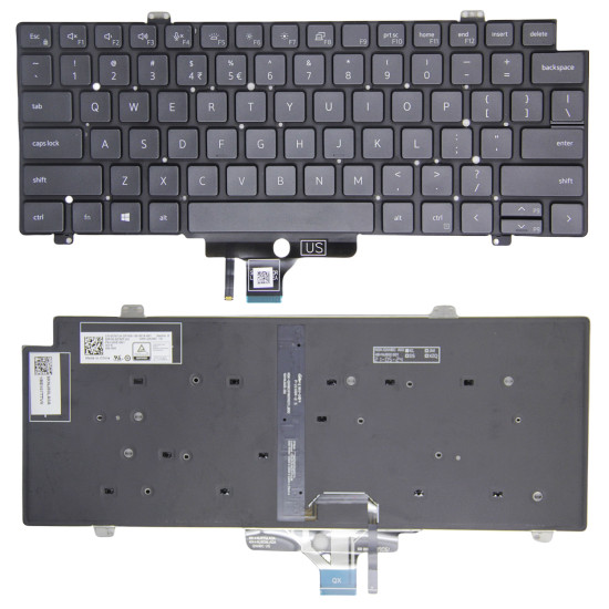 Dell Latitude 5420 5421 5430 5431 7420 7430 7520 7530 backlit US keyboard - main product image