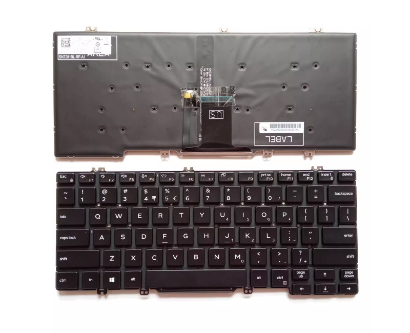 Dell Latitude 7300 E7300 E5300 backlit US keyboard - additional view 
