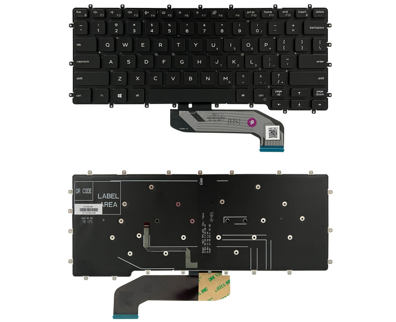 Dell Latitude 7400 9410 2-in-1 DLM18G1 backlit US keyboard - additional view 