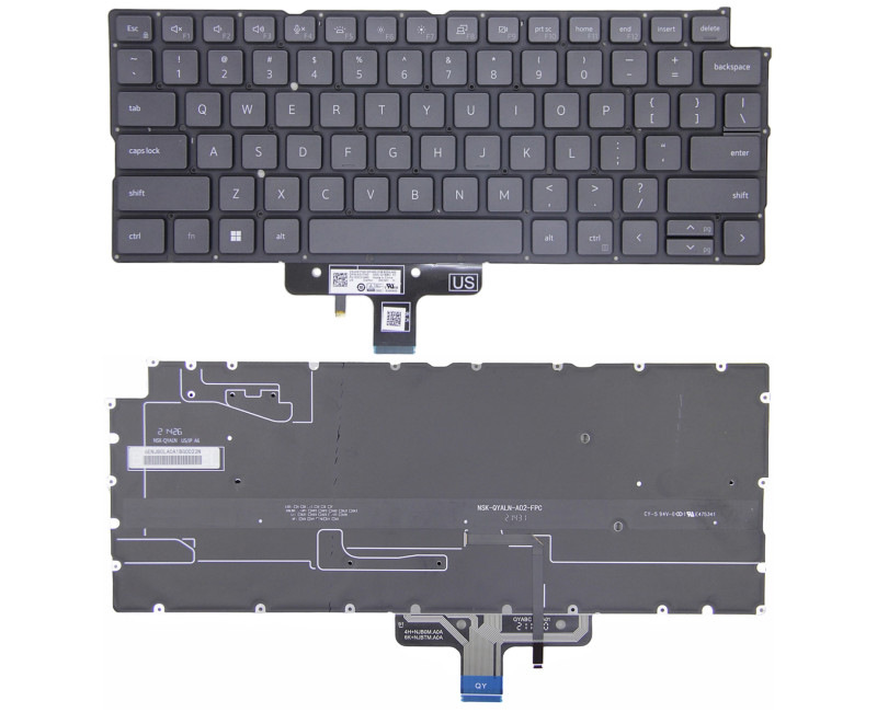 Dell Latitude 9420 9430 2-in-1 Laptop 00Y0GG black backlit US keyboard - additional view 