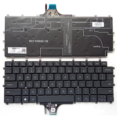 Dell Latitude 9510 9520 2-in-1 black backlit US keyboard