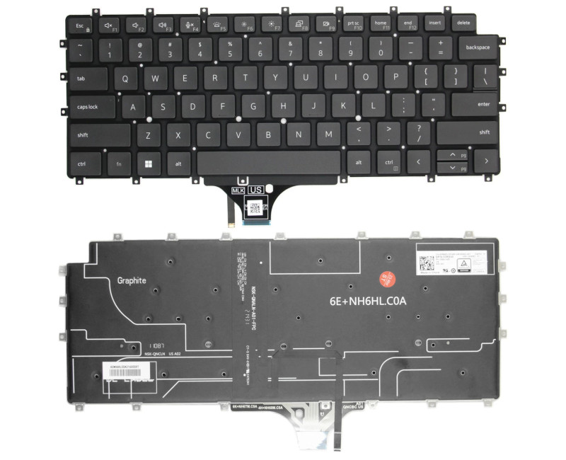 Dell Latitude 9510 9520 backlit US keyboard - additional view 