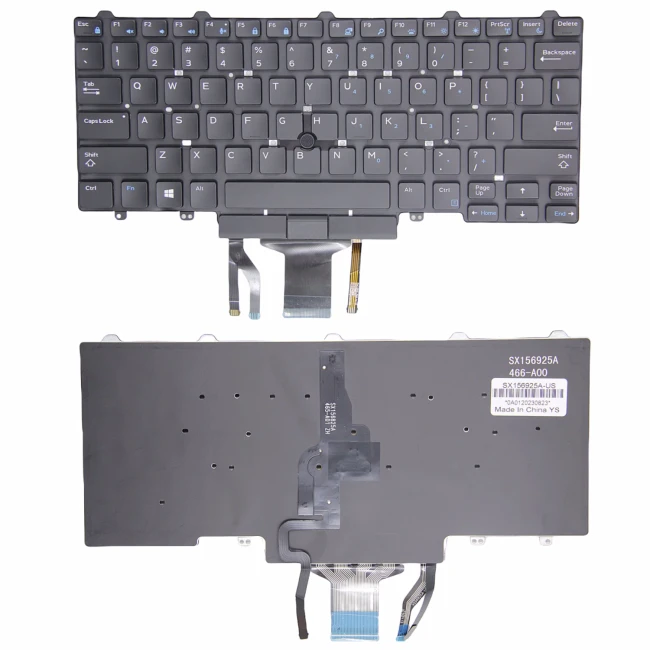 Dell Latitude E5450 E5470 E7450 E7470 with trackpoint backlit US keyboard OEM - main product image