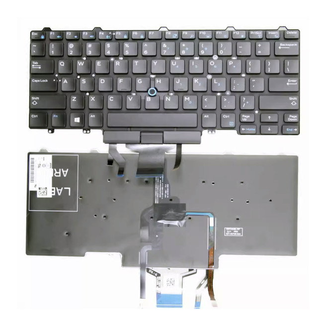 Dell Latitude E5450 E5470 E7450 E7470 with trackpoint backlit US keyboard original - main product image