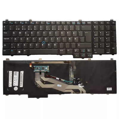 Dell Latitude E5540 4WWRH backlit Danish DM keyboard