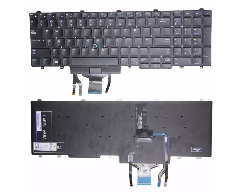 Dell Latitude E5550 E5570 E5580 E5590 E5591 7710 P48F backlit US keyboard - additional view 