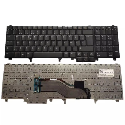 Dell Latitude E6520 E6530 E6540 E5520 E5520M E553 trackpoint Swedish SD keyboard
