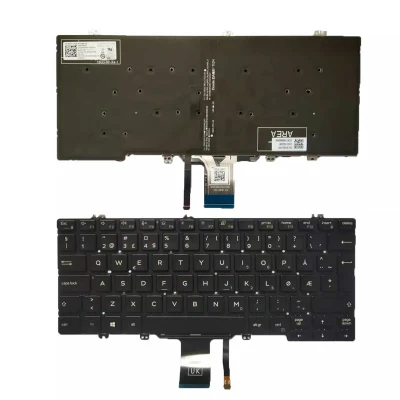 Dell Latitude E7300 E5300 7300 5300 backlit Norwegian NE keyboard