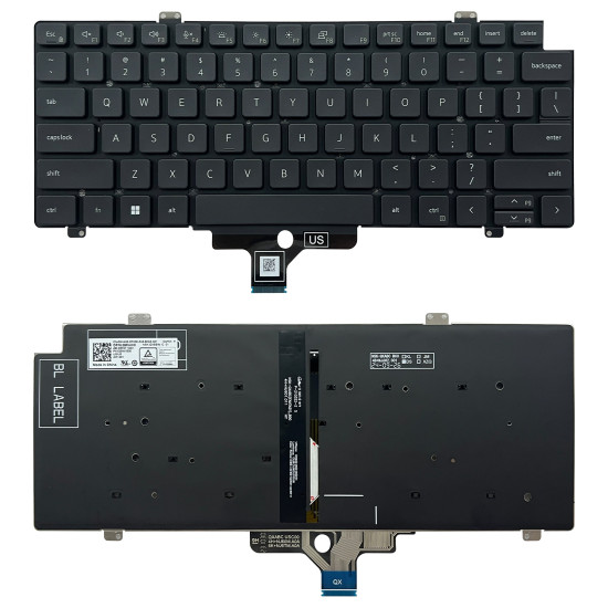 Dell Precision 3470 3480 3490, M3480, M3490, P137G, black backlit US keyboard - main product image