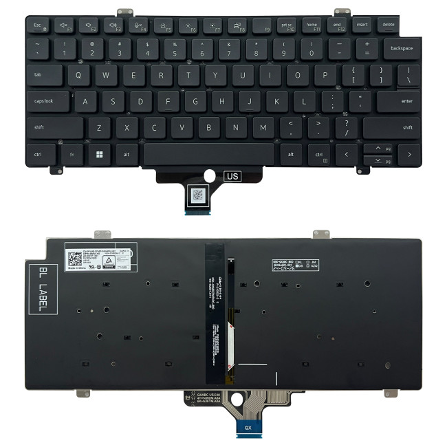 Dell Precision 3470 3480 3490, M3480, M3490, P137G, black backlit US keyboard - main product image