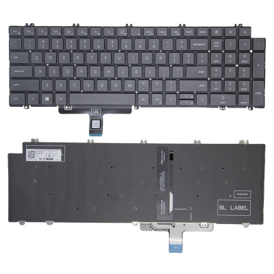 Dell Precision 3581, 7670, 7770, 7680, 7780, 3570, 3571, 3580, backlit US keyboard original