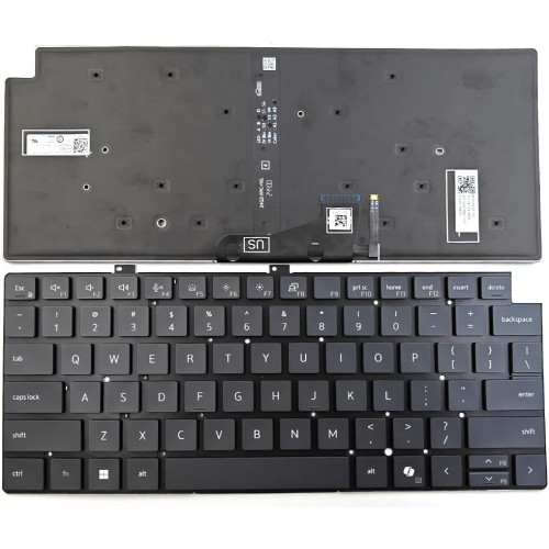 Dell Pro 13 Plus PB13250, PB13255, P194G, P195G, gray backlit US keyboard - main product image