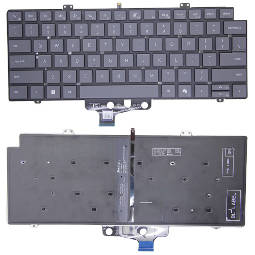 Dell Pro Max 14 MC14250 MC14255 gray backlit US keyboard 0PJG7 0RW20C