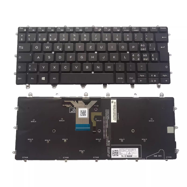 Dell XPS 13 9365 2-in-1 backlit Swiss SW keyboard - main product image