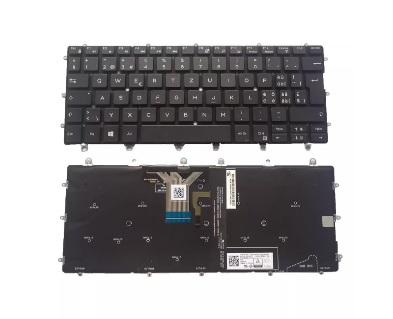Dell XPS 13 9365 2-in-1 backlit Swiss SW keyboard - additional view 