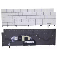 Dell XPS 13 Plus 9320, 9330, 9340, P151G, 2022 backlit US keyboard 0M6VRM white