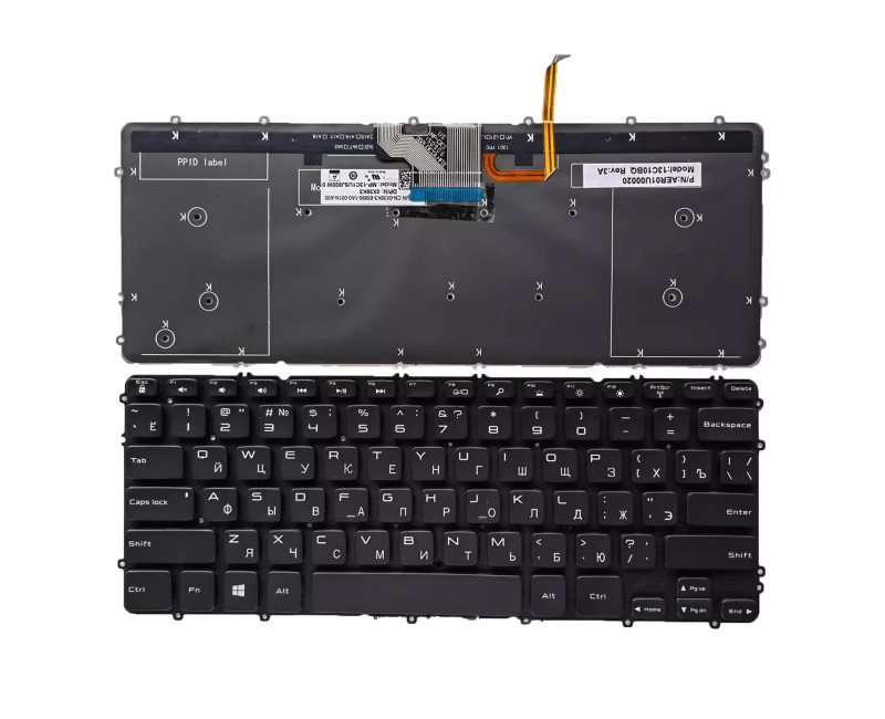 Dell XPS 15 9530 M3800 P31F 9530B backlit Russian RU keyboard