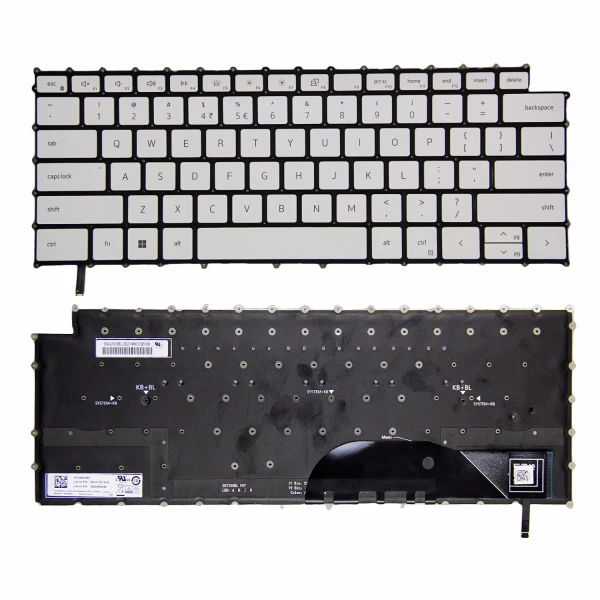 Dell XPS 9500 9510 9700 9710 9720 9730 P92F white backlit US keyboard - main product image