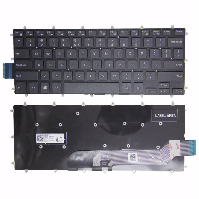 Dell Inspiron 7560 7569 black US keyboard - main product image