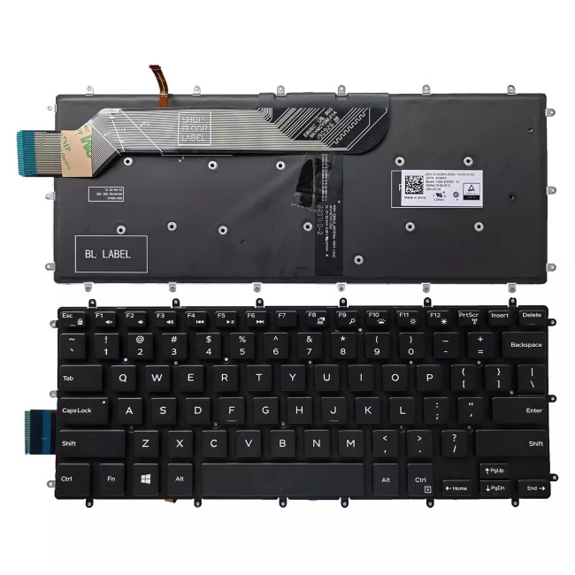 Dell Inspiron 7570 7572 7573 7579 black backlit US keyboard - main product image