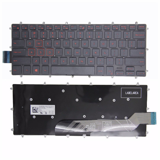Dell P83G P83G001 red US keyboard - main product image