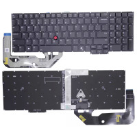 Lenovo ThinkPad E16 Gen 3 Gen 4 / P16s Gen 3 Gen 4 backlit black US keyboard AI