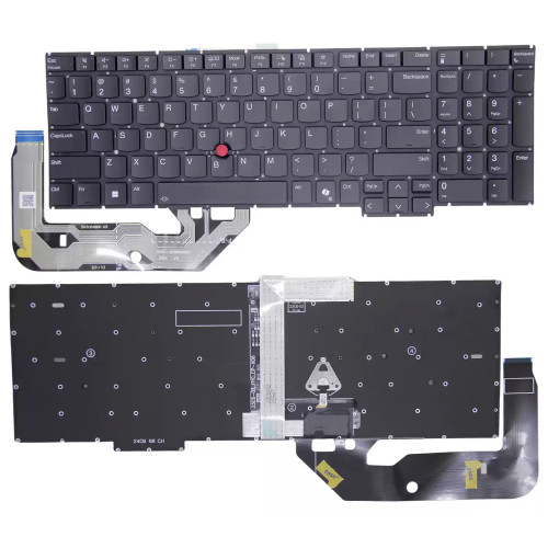 Lenovo ThinkPad E16 Gen 3 Gen 4 / P16s Gen 3 Gen 4 backlit black US keyboard AI
