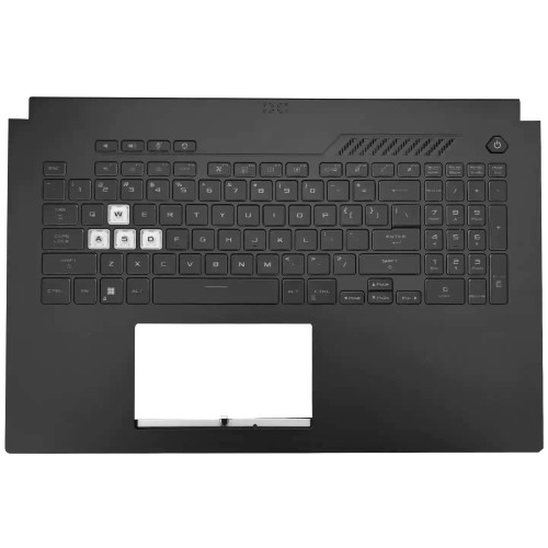 ASUS TUF Gaming FX707 FA707 RGB backlit US keyboard palmrest single Air Outlet Vents white