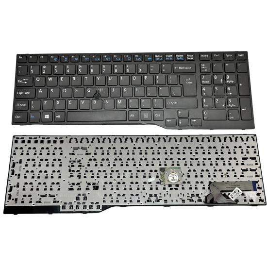 Fujistu E753 E754 E756 E554 E556 E557 H730 H760 H770 black UK keyboard - main product image