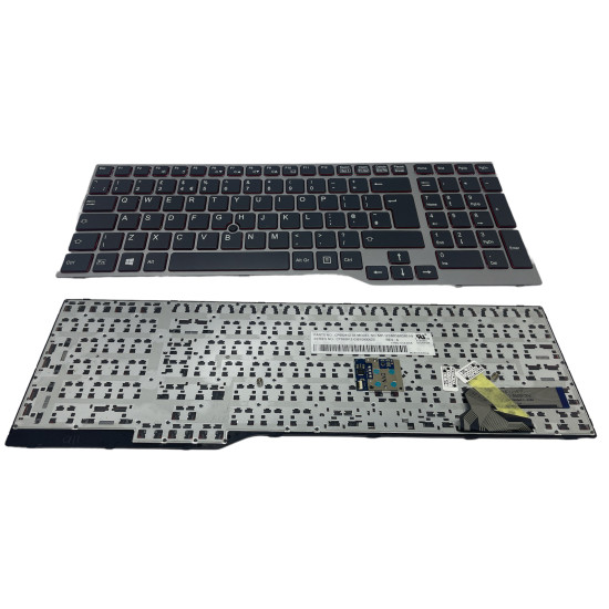 Fujistu E753 E754 E756 E554 E556 E557 H730 H760 H770 gray UK keyboard - main product image