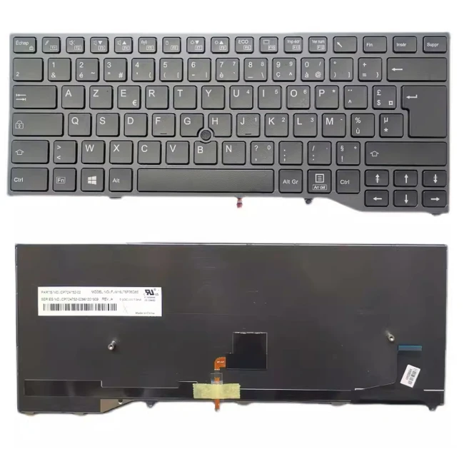Fujitsu U7410 U747 U748 U749 E548 E448 7U14A1 7U14A2 gray French FR keyboard - main product image