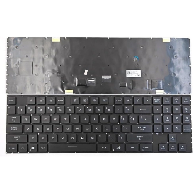 Asus ROG Zephyrus S17 GX703HR GX703HS GX703BE backlit US keyboard - main product image
