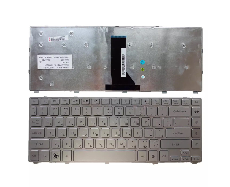 Gateway ID47H08u NV47 NV47H silver Russian RU keyboard