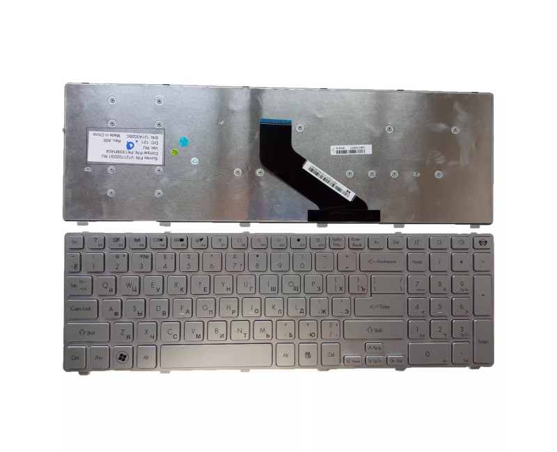 Gateway ID57H NV52L NV55 NV55S NV56R NV57H NV75S silver Russian RU keyboard
