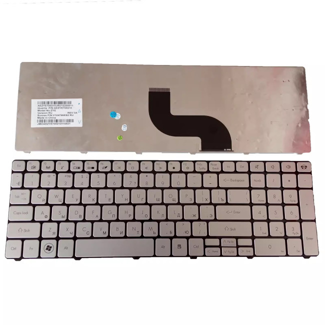 Gateway ID58 ID59 ID79 NV50 NV50A NV50A02u silver Russian RU keyboard - main product image