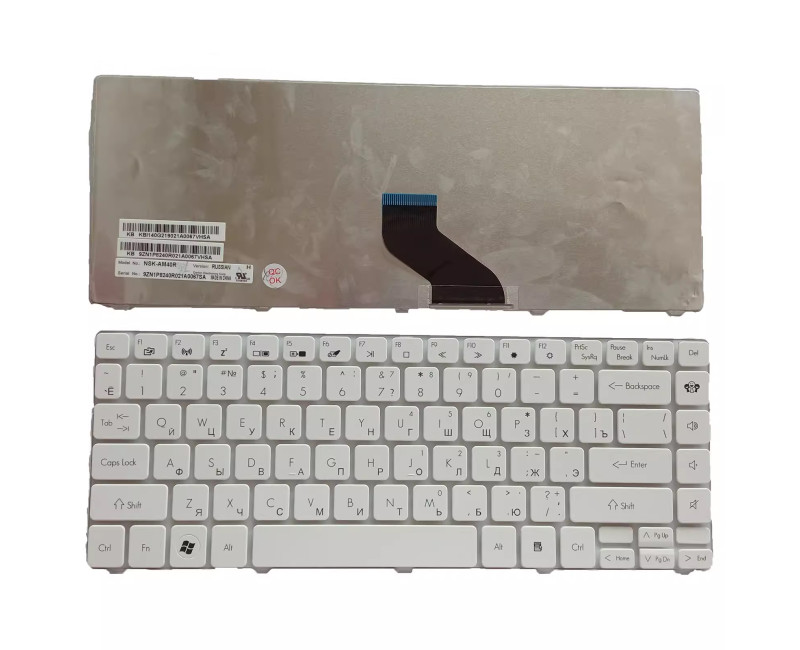 Gateway MS2303 ZQ6A NV49C NV49C01 NV49C82 NV49 white Russian RU keyboard