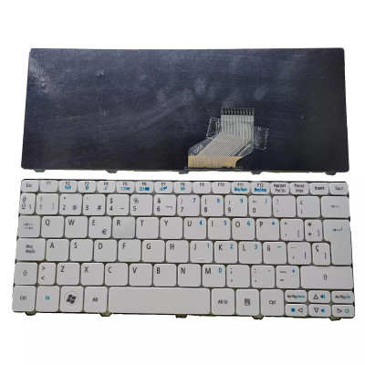 Gateway Mini LT21 LT22 LT23 LT25 LT27 LT28 NAV50 white Spanish SP keyboard