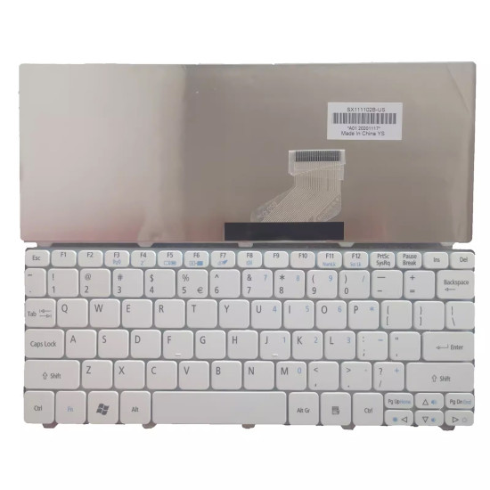 Gateway Mini LT21 LT22 LT23 LT25 LT27 LT28 NAV50 white US keyboard - main product image